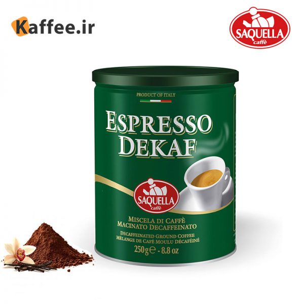 قهوه ساکوئلا مدل espresso Dekaf