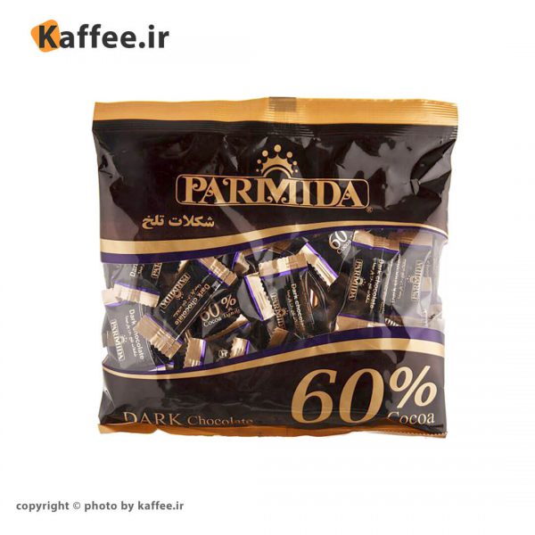 شکلات تلخ پارمیدا 60 درصد پاکتی